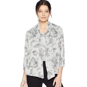 NWT Alfred Dunner Petite Floral Two for One Top
